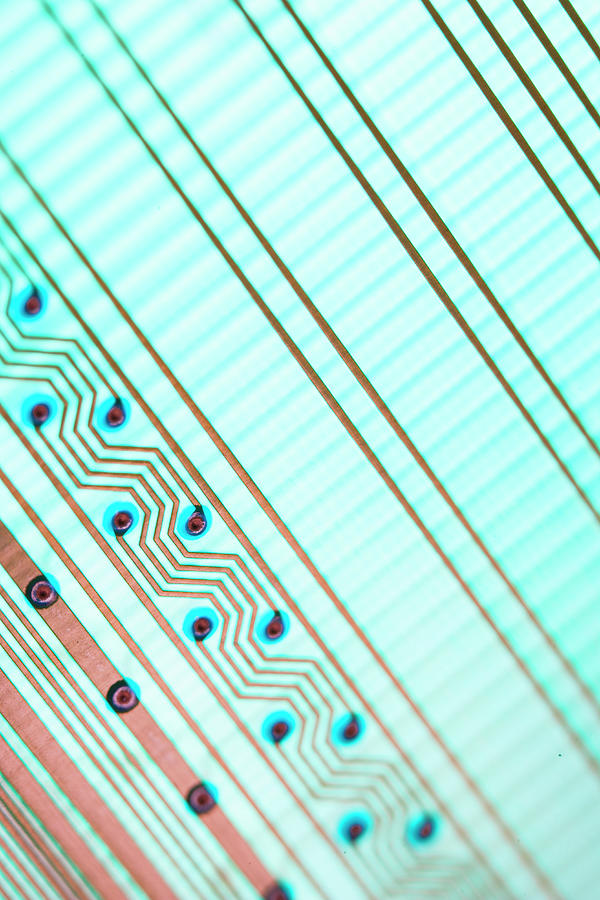 Close-up Of A Circuit Board #8 Photograph by Nicholas Rigg