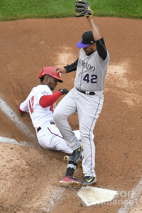 Colorado Rockies V Washington Nationals Photograph by Mitchell Layton Colorado Rockies V Washington Nationals Photograph by Mitchell Layton