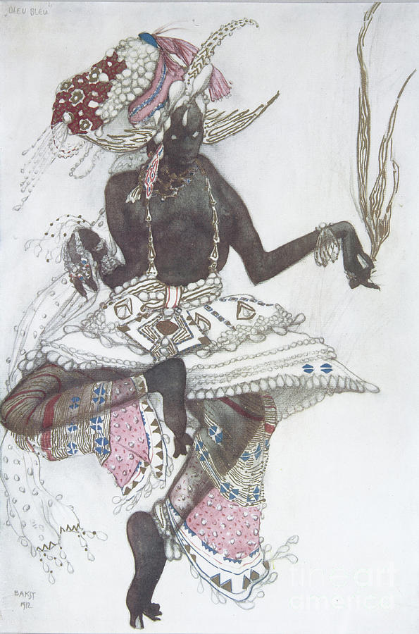 Costume Design For The Ballet Blue God #8 Drawing by Heritage Images