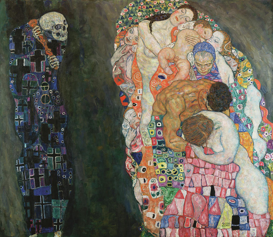 Gustav Klimt Painting - Death and Life #8 by Gustav Klimt