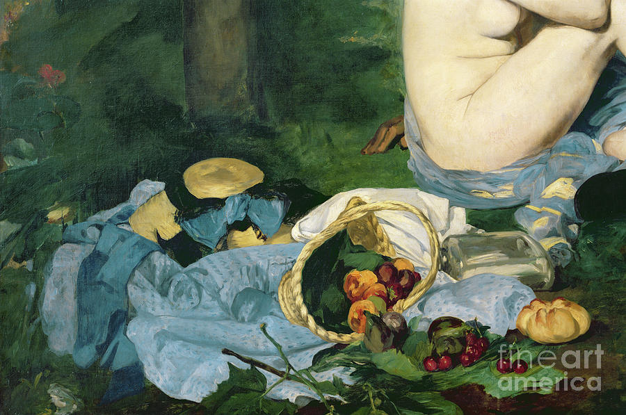 Dejeuner Sur Lherbe, 1863 Painting by Edouard Manet