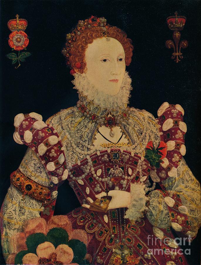 Elizabeth I, Queen Of England #8 Drawing by Print Collector