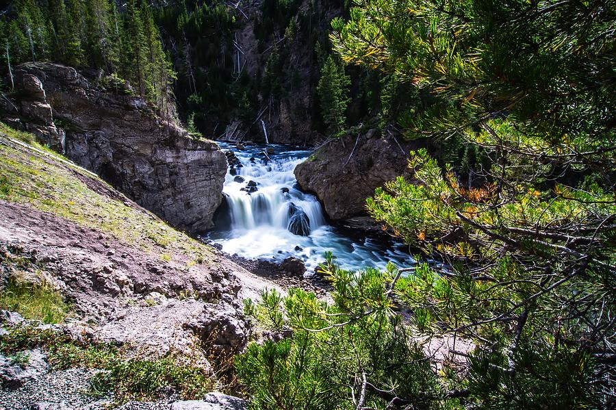 Firehole River And Waterfalls In Yellowstone Wyoming #8 Photograph by Alex Grichenko
