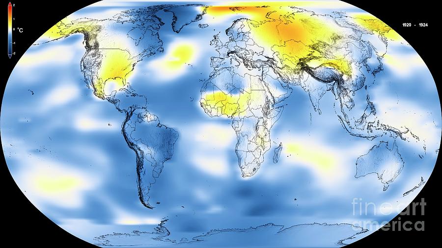 Global Warming Record Photograph By Nasa's Scientific Visualization ...