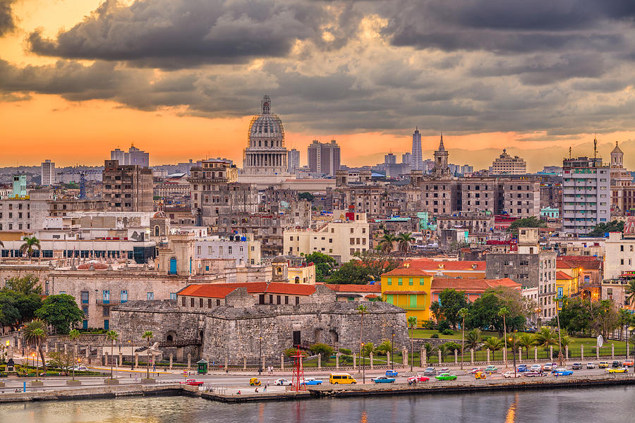 Architecture Photograph - Havana, Cuba Downtown Skyline #8 by Sean Pavone