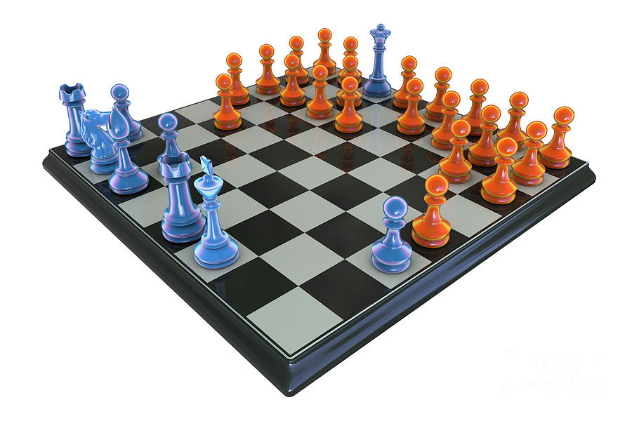 Horde Variant Of Chess #8 Photograph by Kateryna Kon/science Photo Library