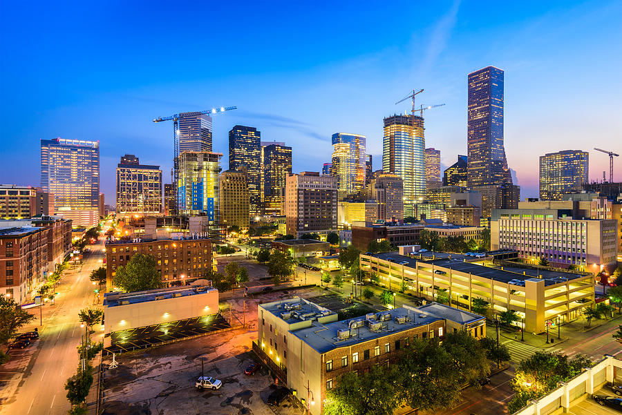 Houston, Texas, Usa Downtown City Photograph by Sean Pavone - Fine Art ...