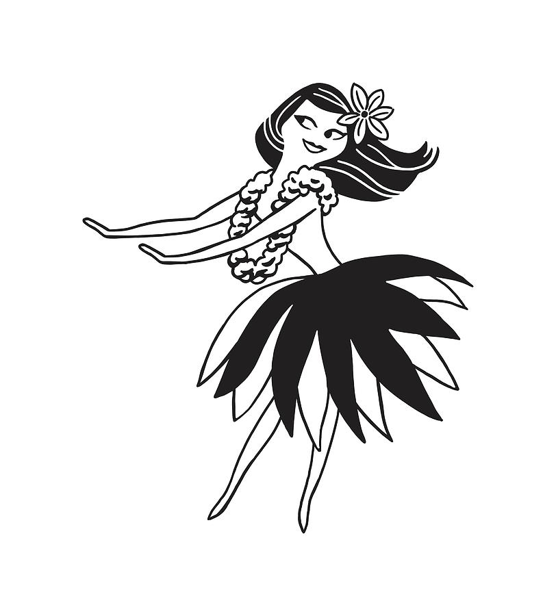 Hula Dancer Drawing by CSA Images - Fine Art America