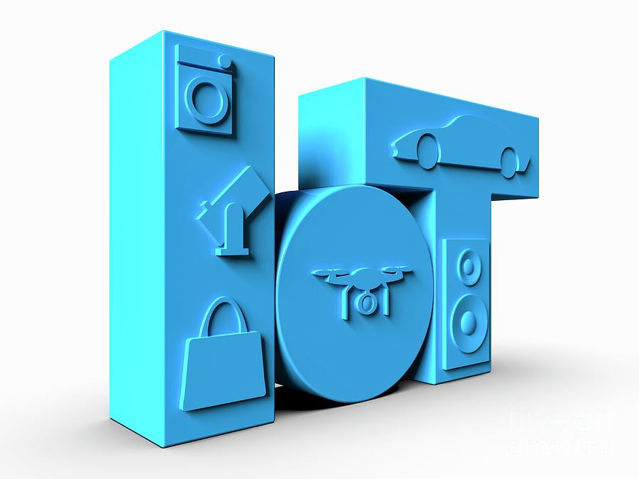Internet Of Things Logo #8 Photograph by Laguna Design/science Photo Library