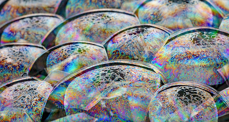Light Refracting On Bubble Film Surface #8 Photograph by Phil DEGGINGER