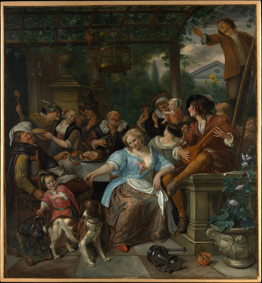 Merry Company on a Terrace by Jan Steen Merry Company on a Terrace by Jan Steen