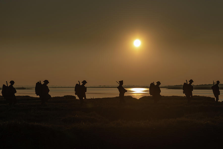 Mersea Island silhouettes #8 Photograph by Gary Eason