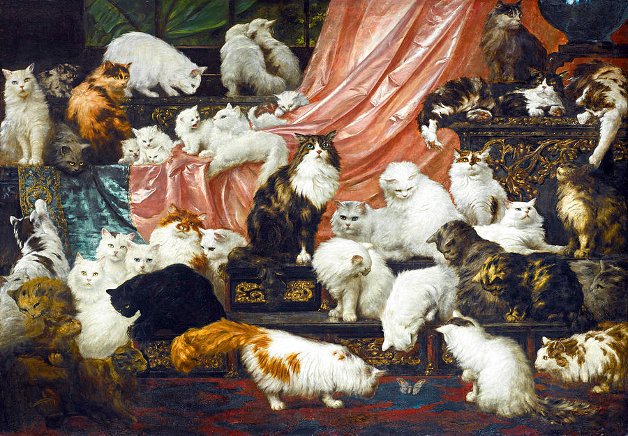 My Wifes Lovers #8 Painting by Carl Kahler