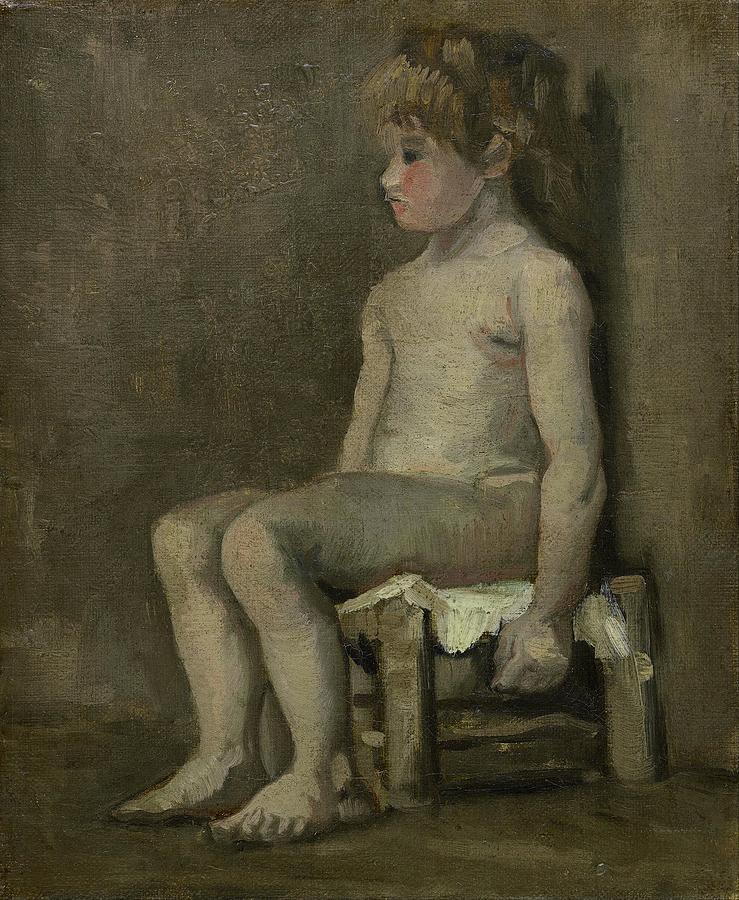 Nude Girl, Seated Painting by Vincent Van Gogh