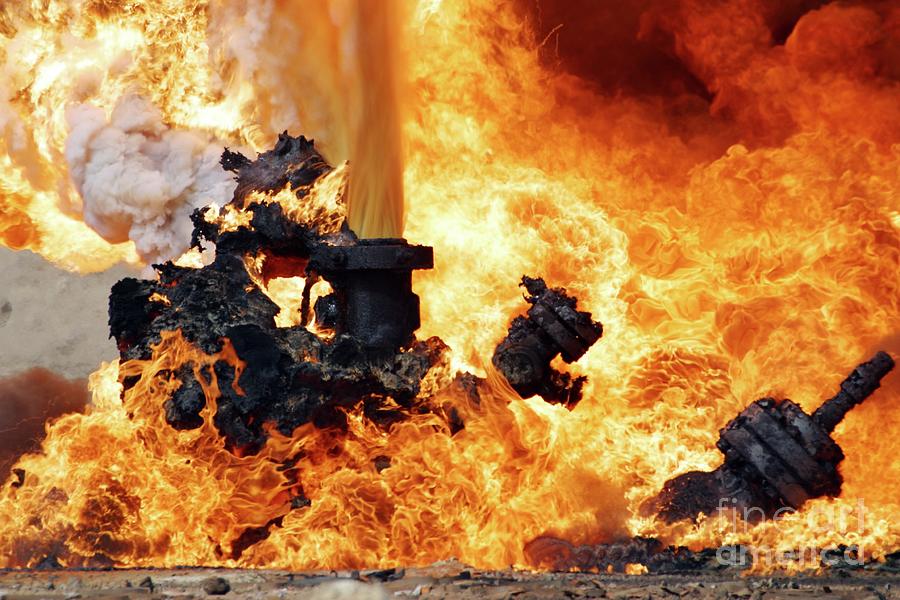 Oil Well Fire #8 Photograph by Peter Menzel/science Photo Library