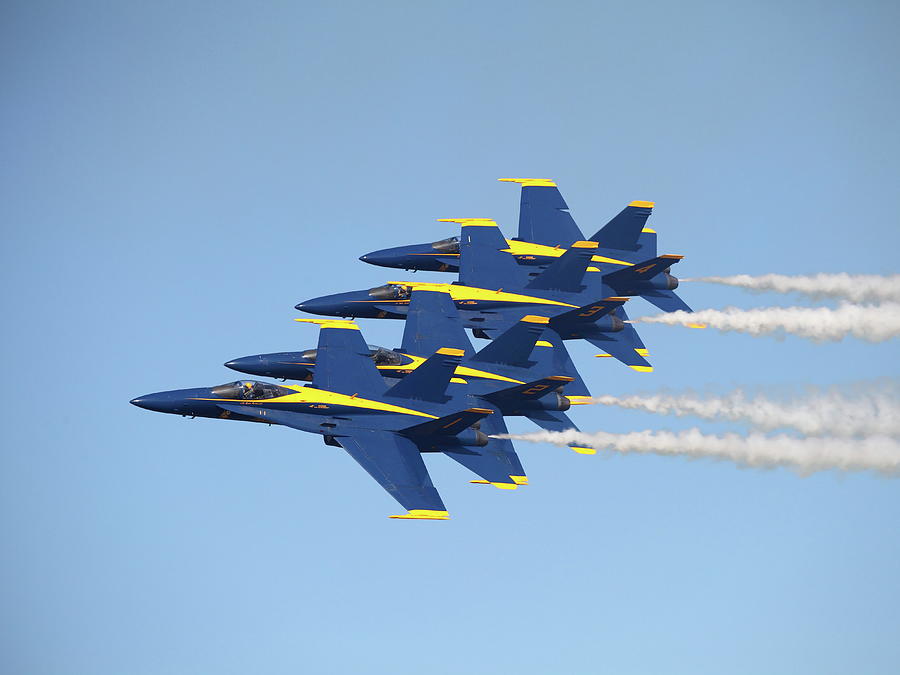 Oshkosh Air Show, Blue Angels Photograph by Alex Nikitsin Fine Art