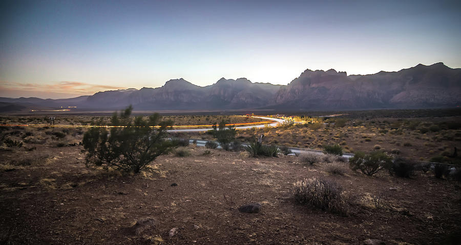Red Rock Canyon Las Vegas Nevada At Sunset #8 Photograph by Alex Grichenko