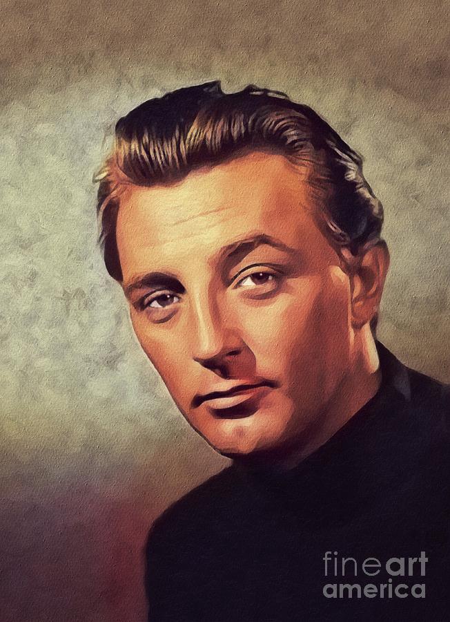 Hollywood Painting - Robert Mitchum, Hollywood Legend #8 by Esoterica Art Agency