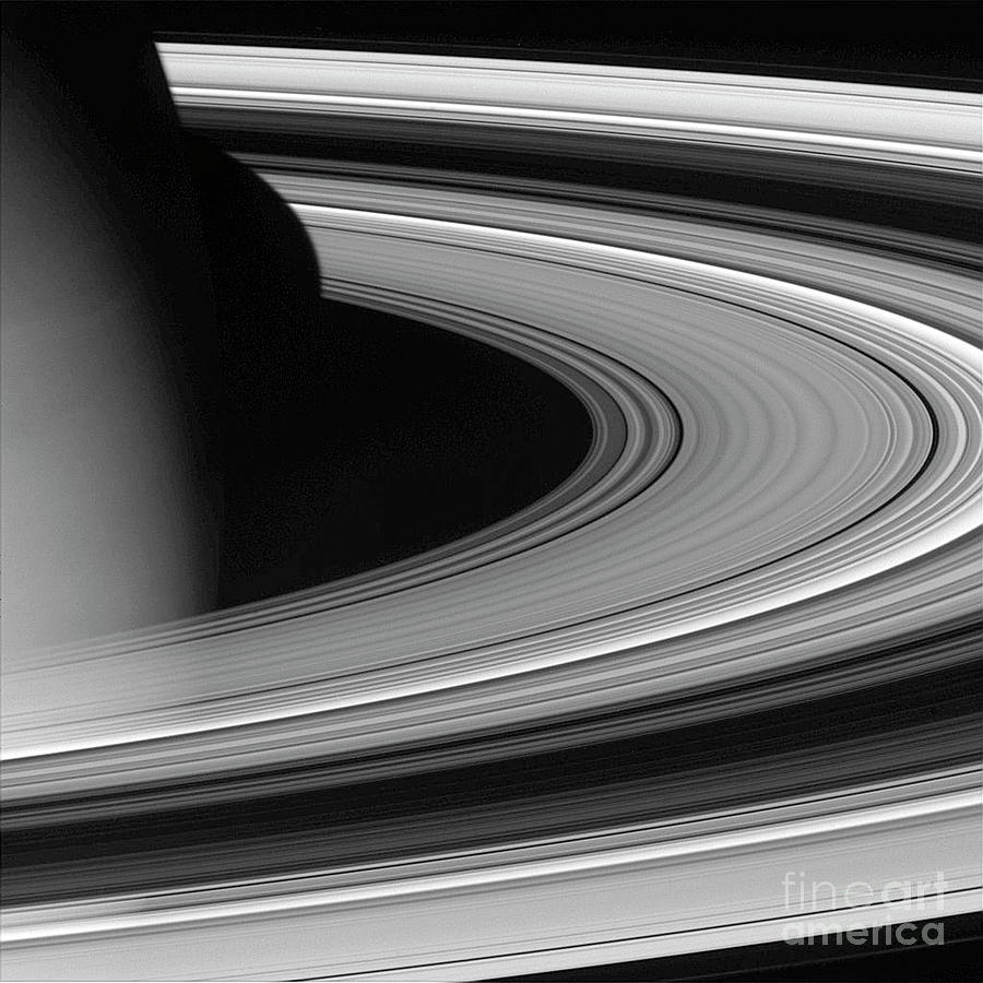 Saturns Rings Photograph by Nasa/science Photo Library