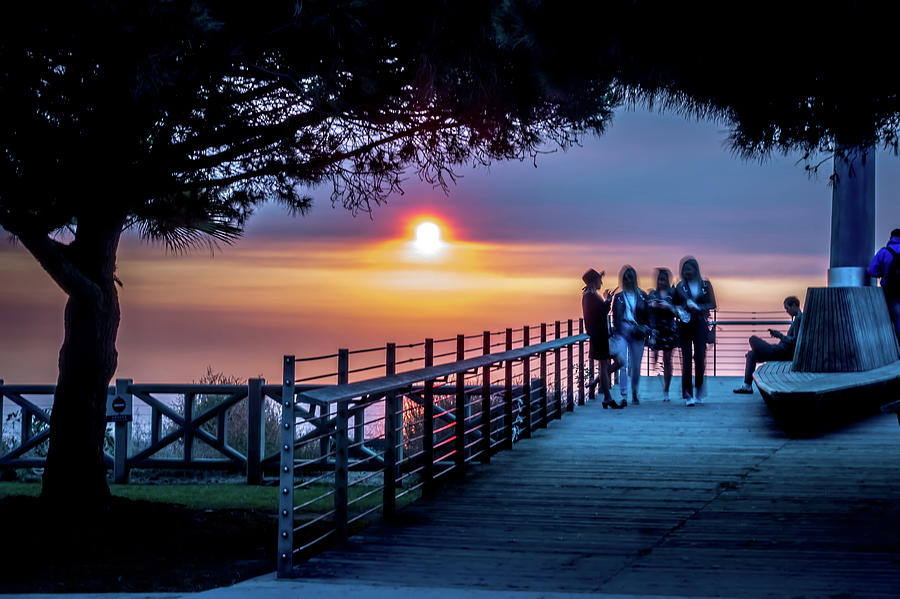 Scenes Around Santa Monica California At Sunset On Pacific Ocean #8 Photograph by Alex Grichenko