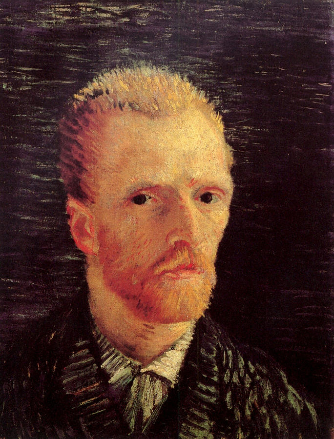 Self Portrait of Vincent Van Gogh #8 Painting by 