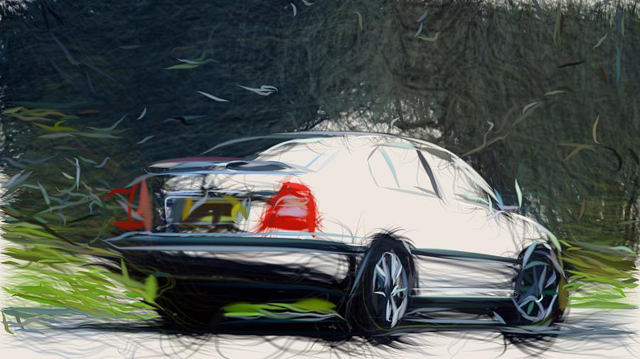 Skoda Octavia RS Draw #8 Digital Art by CarsToon Concept