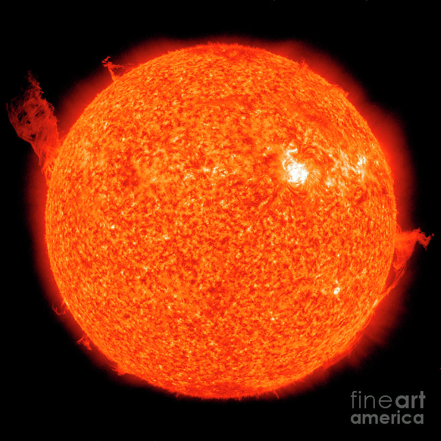 Solar Activity On The Sun #8 Photograph by Stocktrek Images