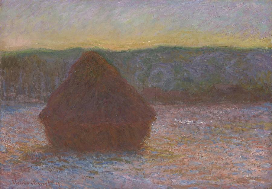Claude Monet Painting - Stack Of Wheat by Claude Monet