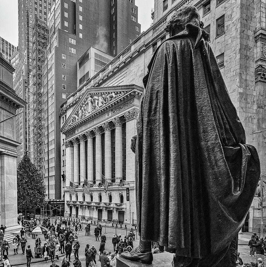 George Washington Digital Art - Stock Exchange, Wall Street Nyc #8 by Lumiere