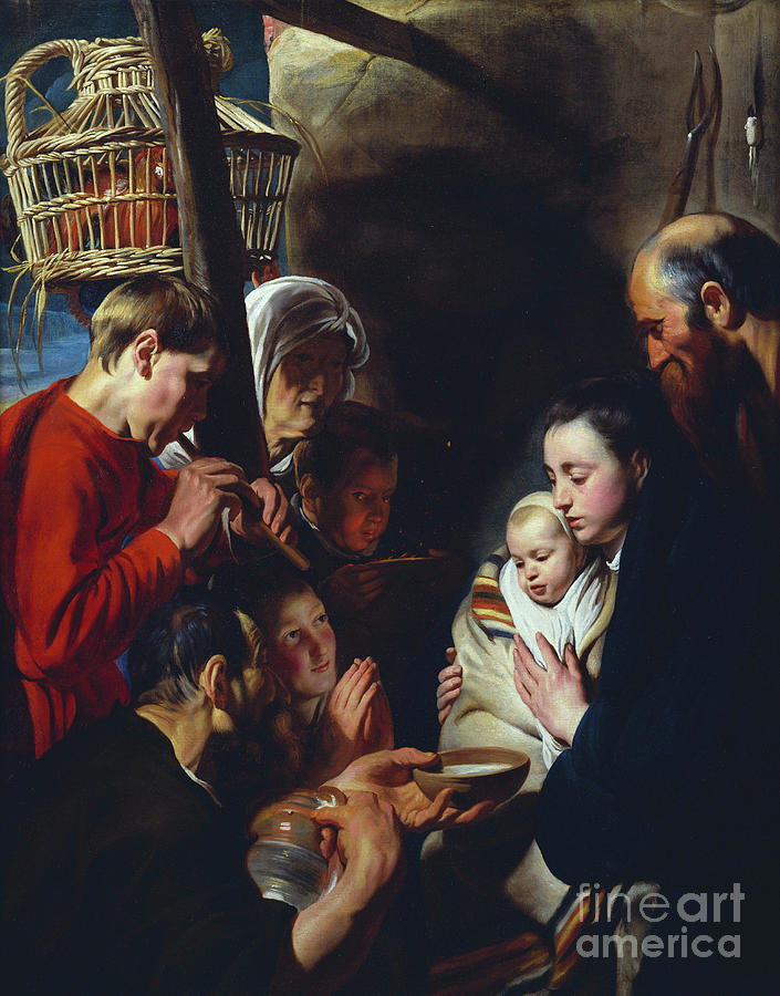 The Adoration Of The Shepherds Painting by Jacob Jordaens