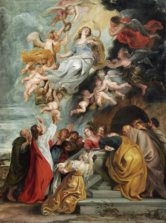 Peter Paul Rubens Painting - The Assumption Of The Virgin by Peter Paul Rubens