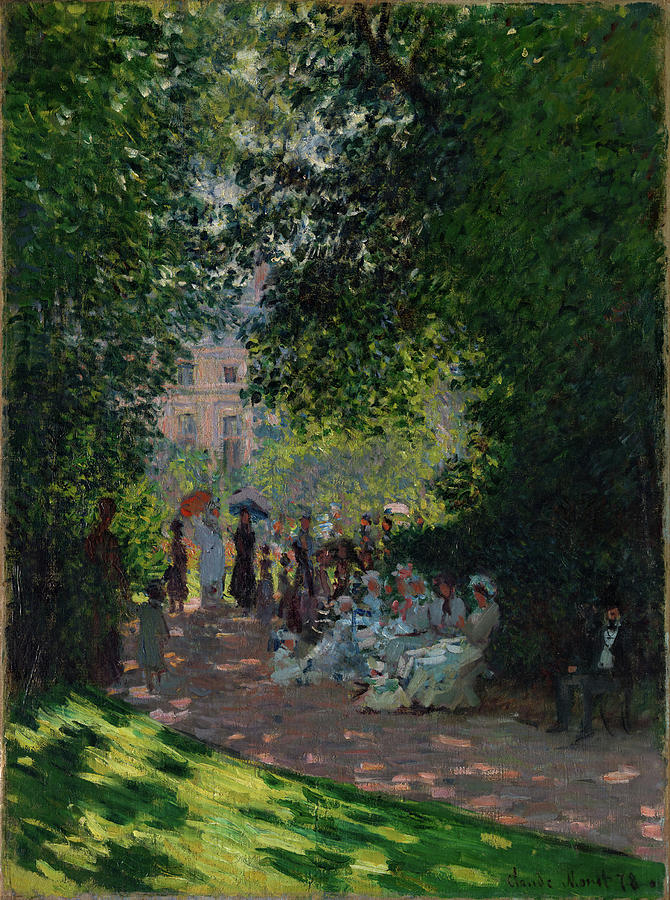 Claude Monet Painting - The Parc Monceau. #8 by Claude Monet
