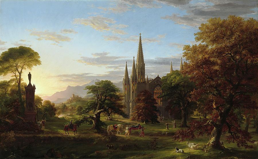 Nature Painting - The Return by Thomas Cole