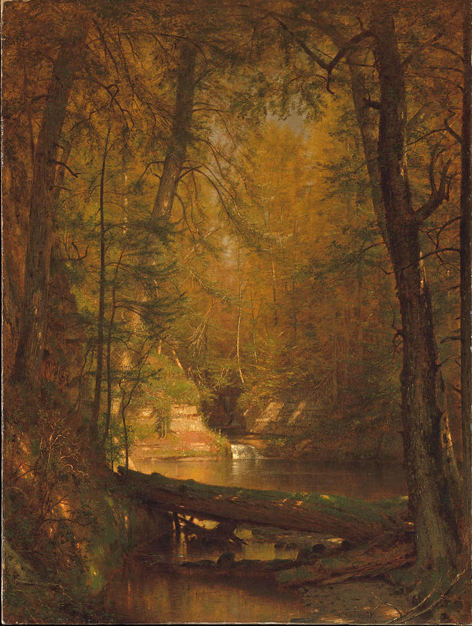 The Trout Pool #8 Painting by Worthington Whittredge