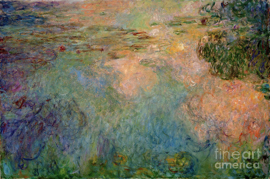 Claude Monet Painting - The Waterlily Pond #8 by Claude Monet