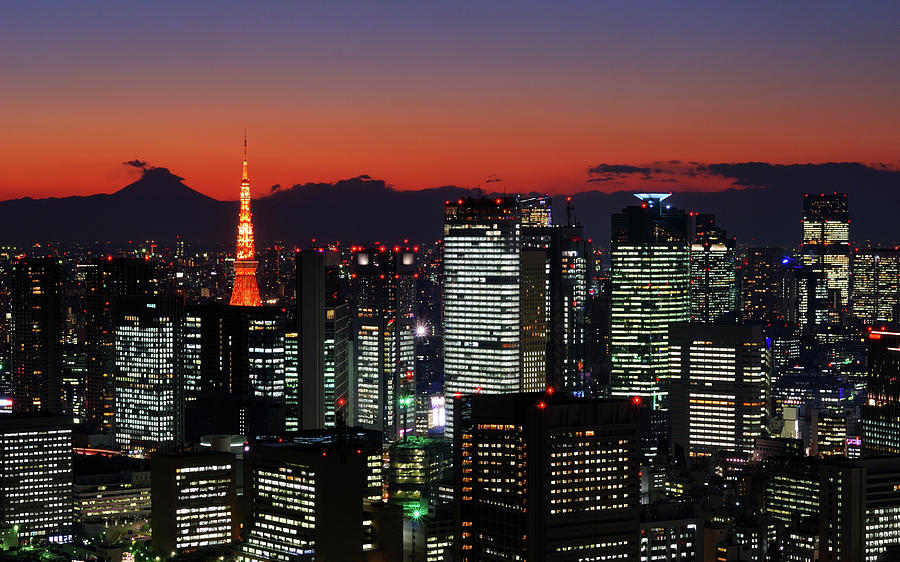 Tokyo At Sunset #8 Photograph by Vladimir Zakharov