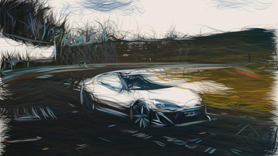 Toyota GT86 TRD Drawing #9 Digital Art by CarsToon Concept
