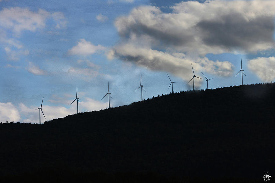 8 Turbine Wind Farm Photograph by Wayne King