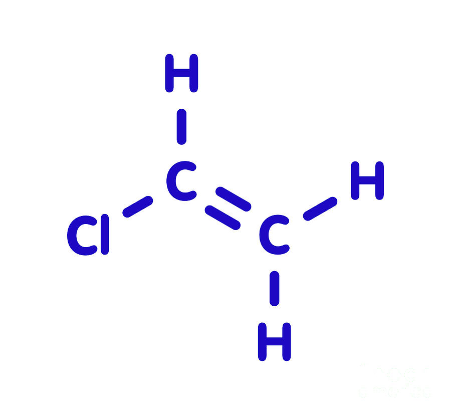 Vinyl Chloride Molecule #8 by Molekuul/science Photo Library