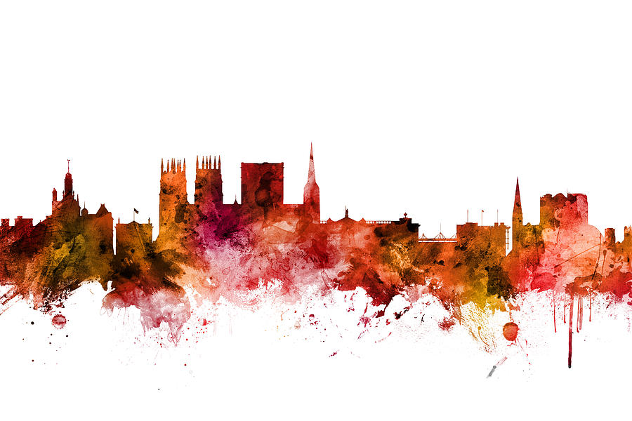 York England Skyline #8 Digital Art by Michael Tompsett