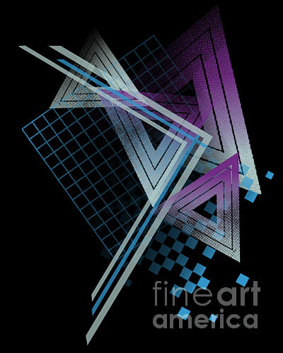 80s Style Abstract Shapes Digital Art by Tairy Greene - Fine Art America