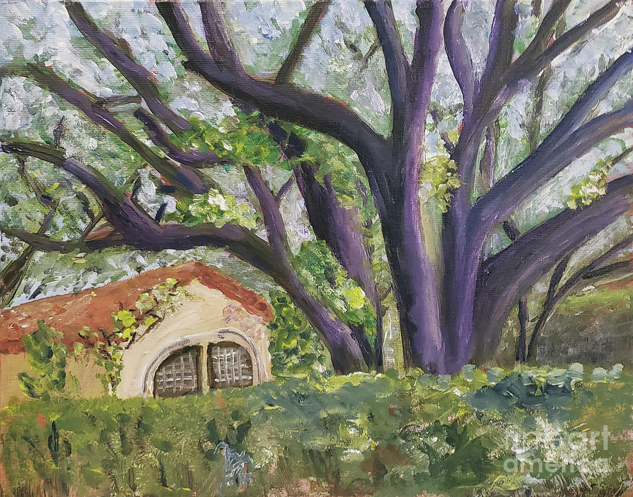 835 Axelea Stree in Old Floresta neighborhood Painting by Donna Walsh