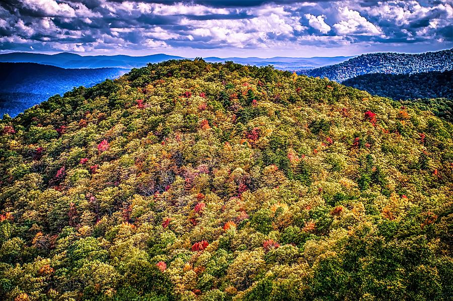 Blue Ridge And Smoky Mountains Changing Color In Fall #85 Photograph by Alex Grichenko