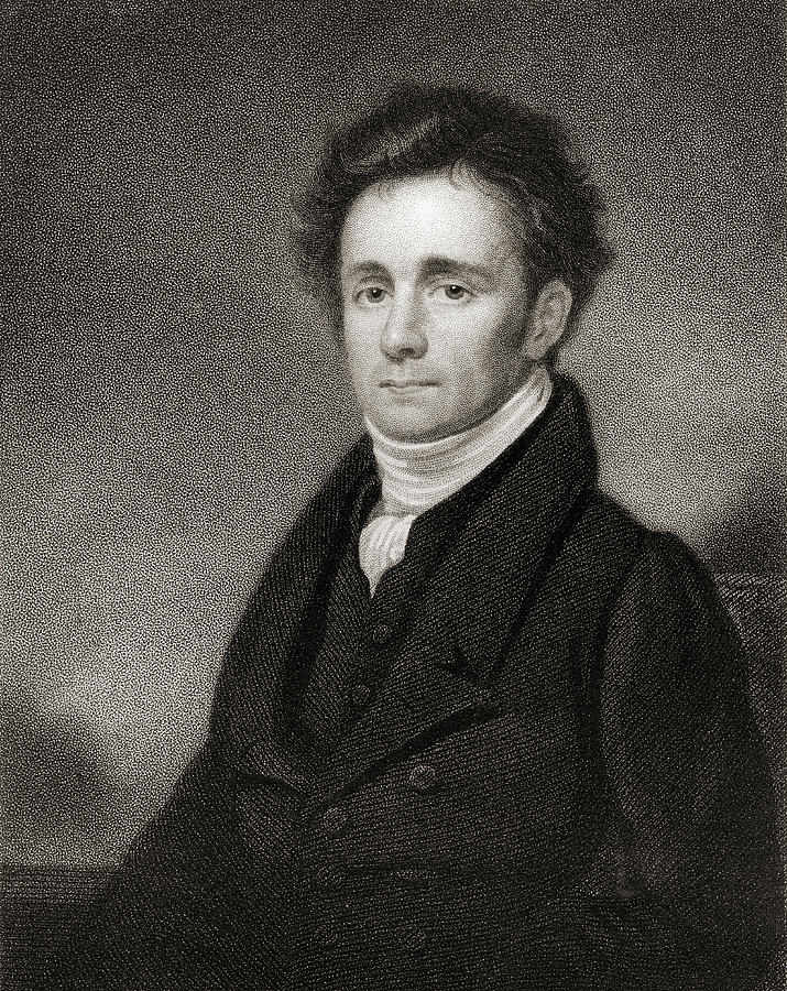 Portrait Drawing - Robert Jameson, 1774 to 1854.  Scottish naturalist and mineralogist by Ken Welsh