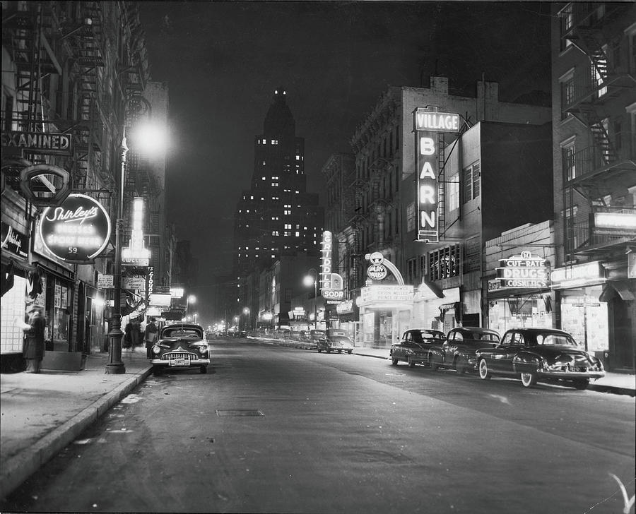 8th Street At Night, 1950 by Fred W. McDarrah