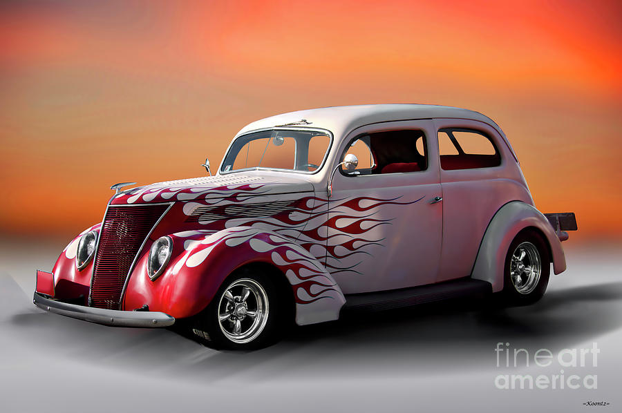 1937 Ford Tudor Sedan Photograph by Dave Koontz