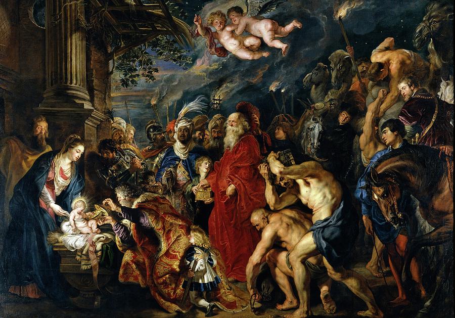 Peter Paul Rubens Painting - Adoration Of The Magi by Peter Paul Rubens