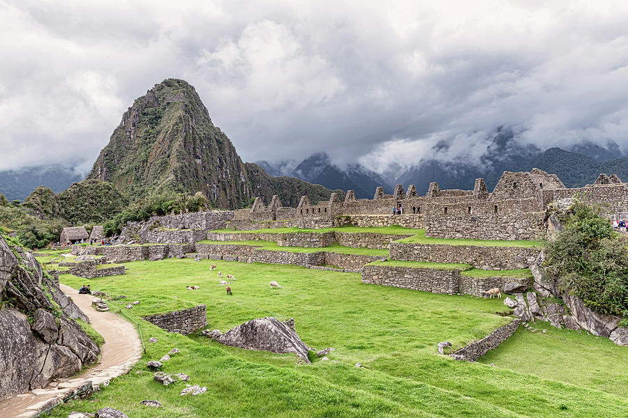 Ancient Incas City Of Machu Picchu In Peru. Photograph