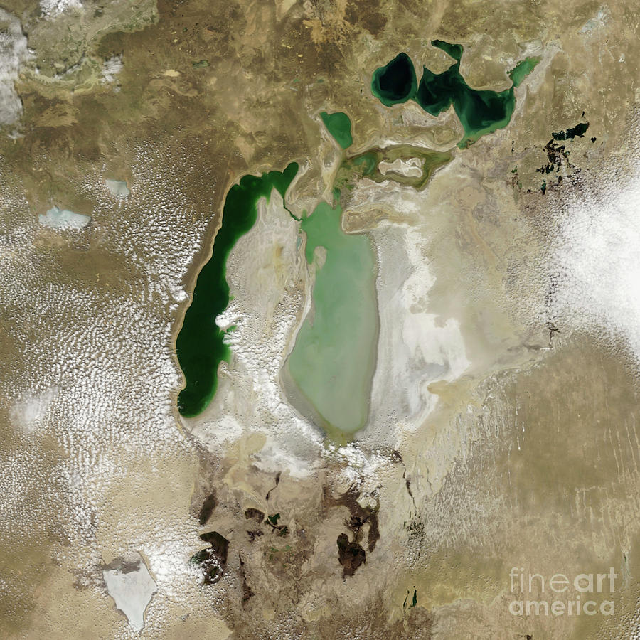 Aral Sea Photograph By Nasascience Photo Library Pixels