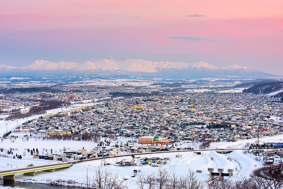 Winter Photograph - Asahikawa, Japan Twilight Winter #9 by Sean Pavone